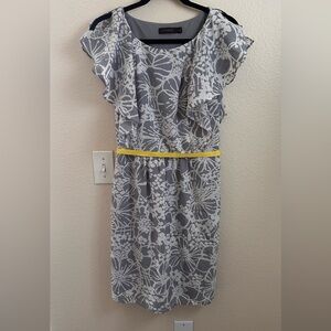 Grey Floral Dress